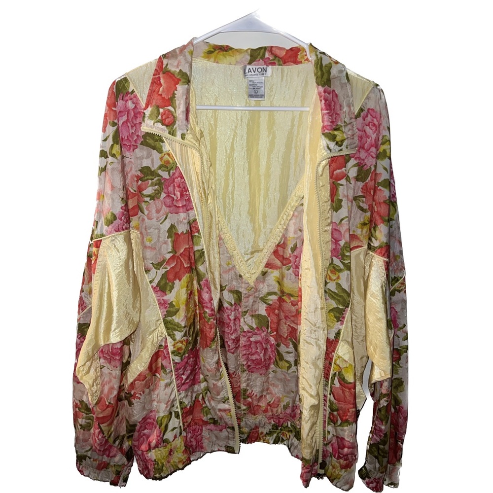 Vintage Floral LAVON Windbreaker Oversized